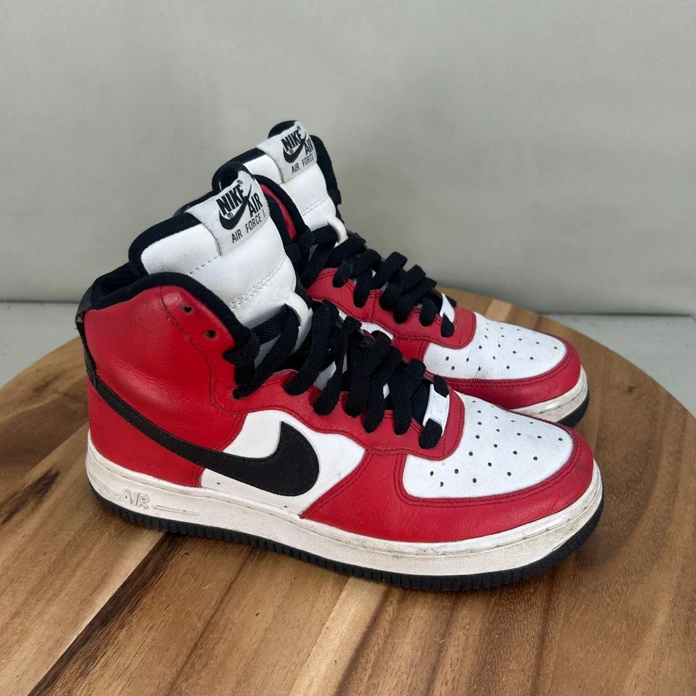Nike Air Force 1 High Chicago Red White Black AQ3777-992 Womens Size 7 Sneakers